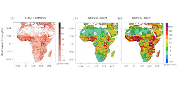 Analysis of Compound Climate Extremes and Exposed Population in Africa under two different Emission Scenarios (article)