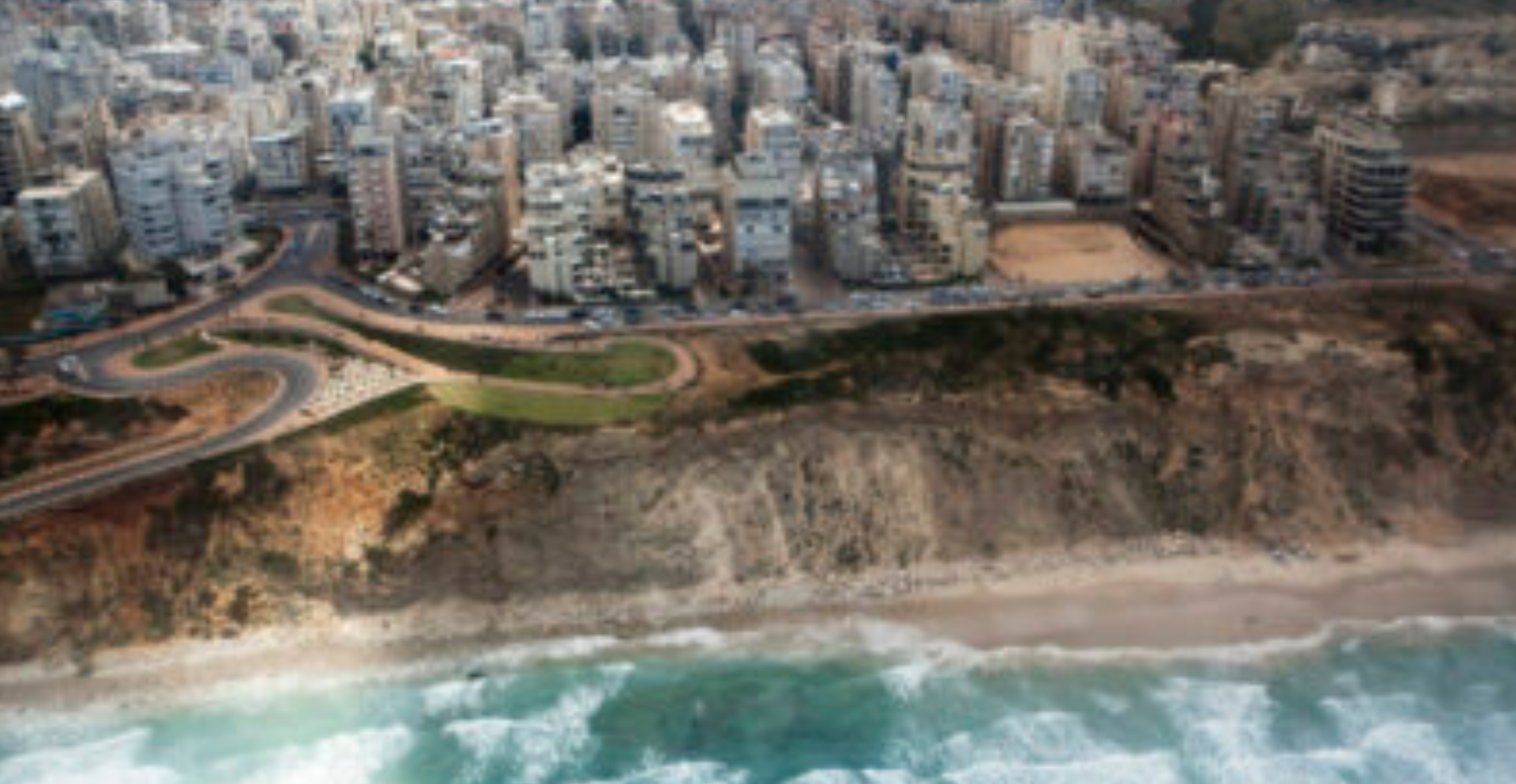 coast israel building sea