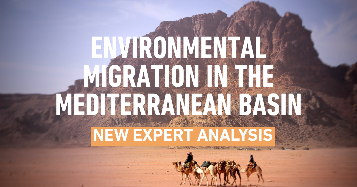 Read more about the article New report on environmental migration in the Mediterranean Basin: climate change, conflict and displacement